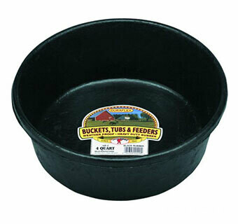Little Giant DuraFlex Rubber Feed Pan - 4 Quarts -30 PACK