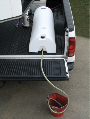 High Country Plastics HMLD-48 Half-Moon Lay Down Water Caddy