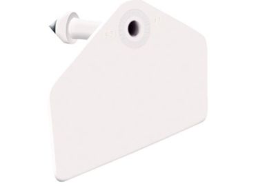 Allflex USA Global Hog Male Blank Ear Tags White 25 in a box