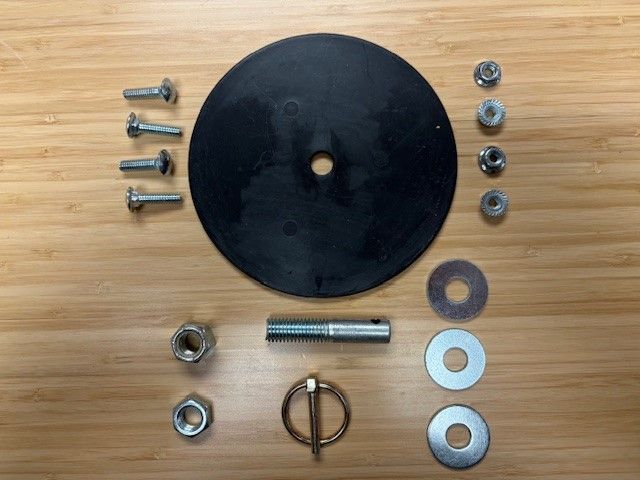 High Country Plastics Hardware for the Bull Mineral Feeder 38" Rubber Mat Lid BMF-120KIT