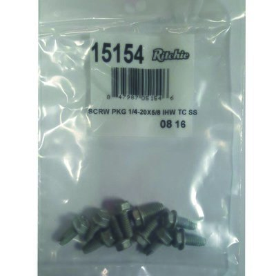 Ritchie Screw Package 1/4 in - 20x5/8 10 per package 15154