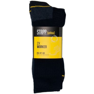 Stapp Yellow Worker 2-Pack Sokken