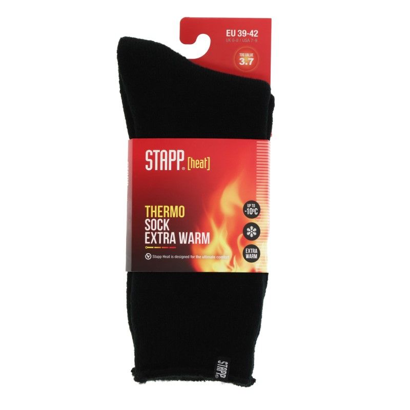 Stapp / Basset / Teckel Stapp Heat Unisex Socks 1- Pack 70101 Zwart 6990, Maat: 35