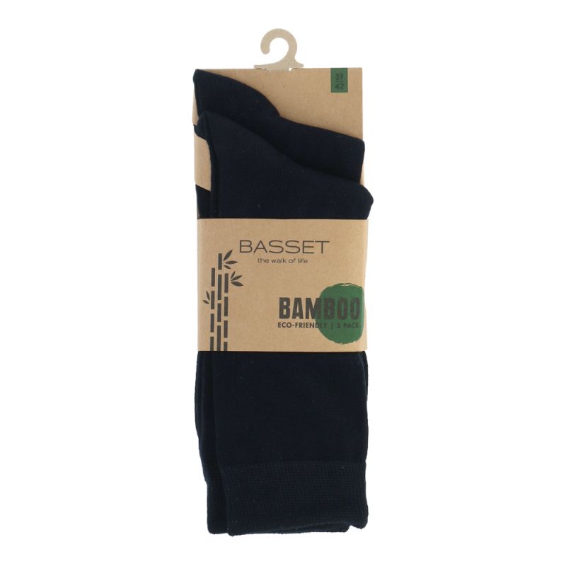Stapp / Basset / Teckel Basset Bamboo Sokken 2-pack 31020 Zwart, Maat: 35