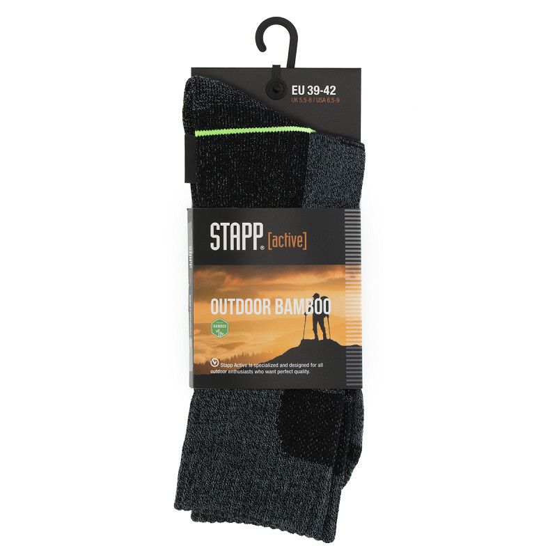 Stapp / Basset / Teckel Stapp Active Outdoor Bamboo 29600 Donkergrijs 6550, Maat: 35