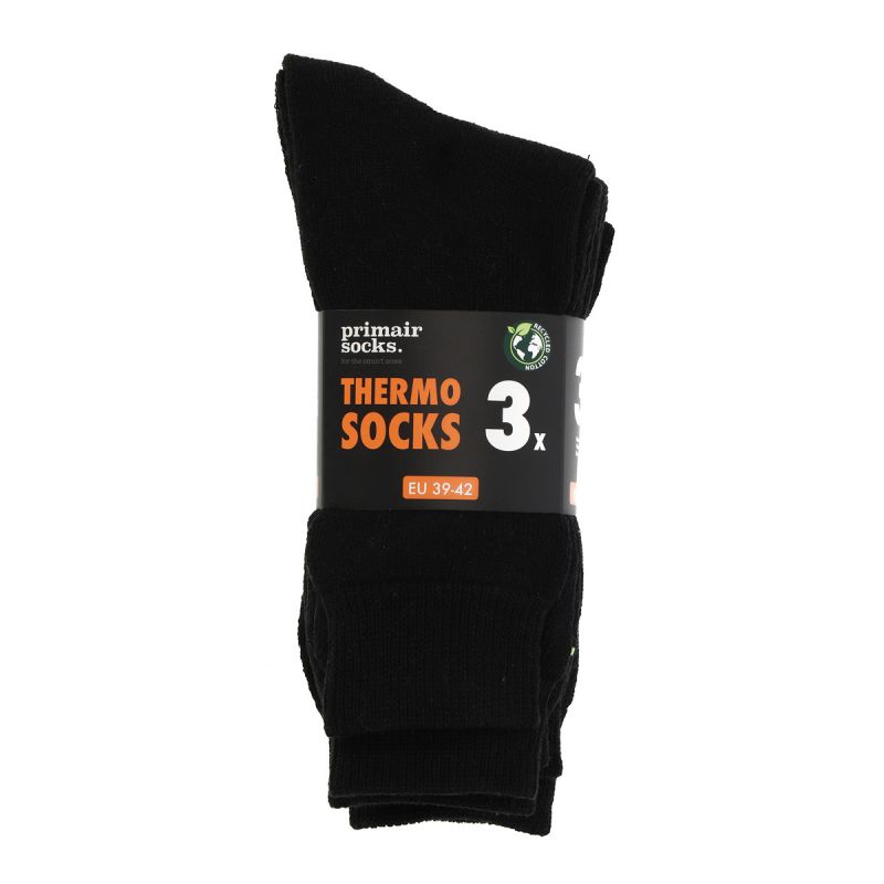 Stapp / Basset / Teckel Actie bundelsokken Thermo 3-Pack 53250 overdoos Zwart, Maat: 39