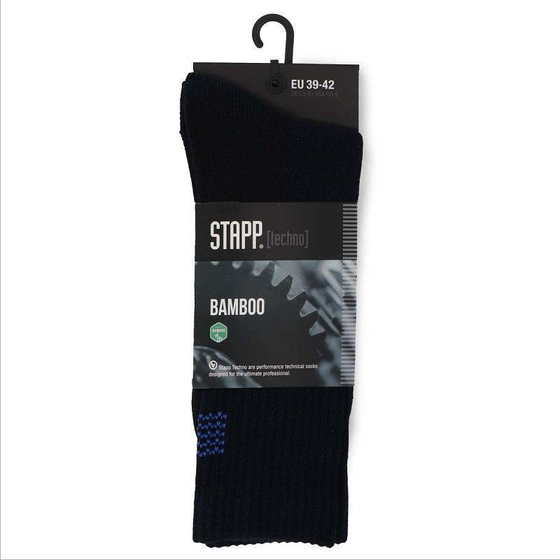Stapp / Basset / Teckel Stapp Techno Bamboo Sok 28400 Marine 4990 Marine Blauw, Maat: 35