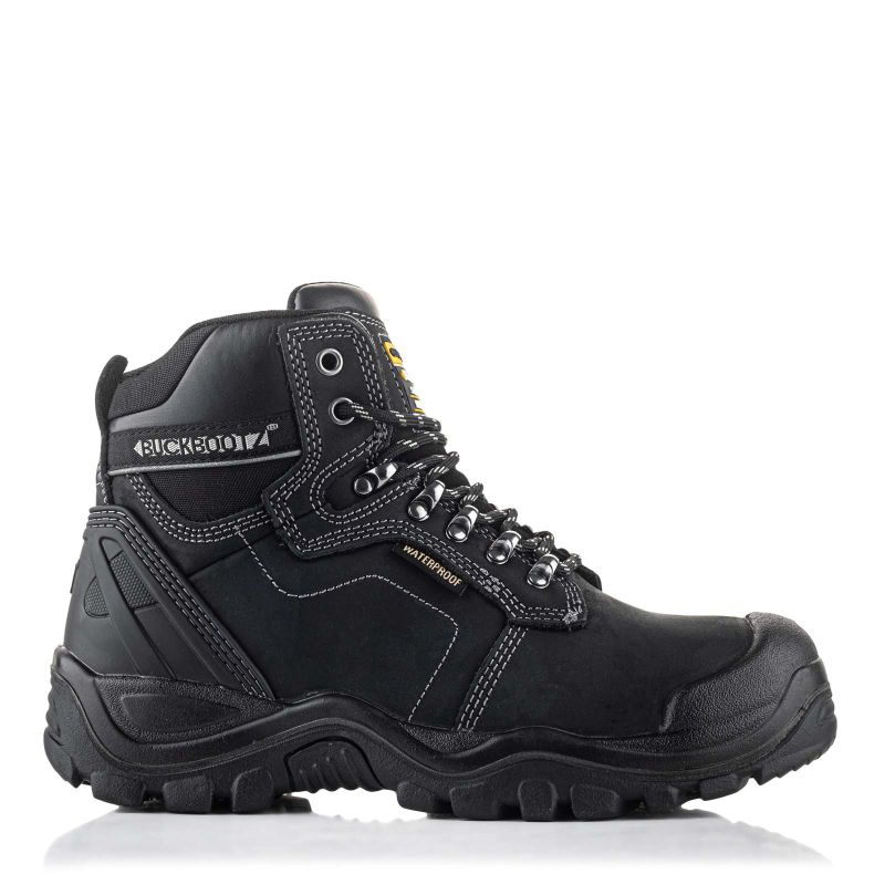 BuckBootz Schoen BSH009 Hoog S3 + KN Zwart hoofdfoto