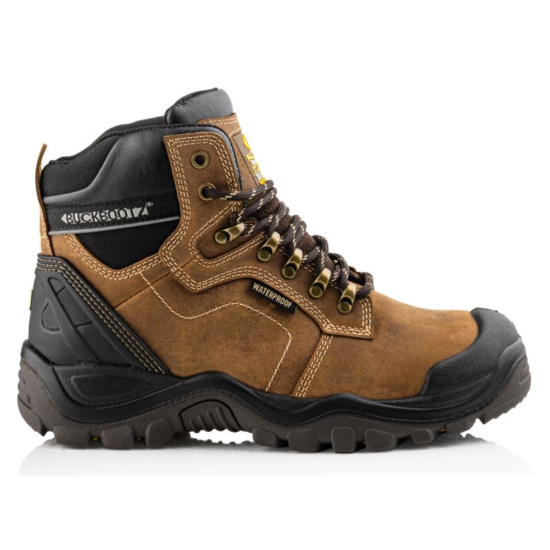 BuckBootz Schoen BSH009 Hoog S3 + KN Bruin hoofdfoto