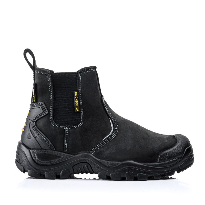 BuckBootz Instapper BSH006 Hoog S3 + KN Zwart hoofdfoto
