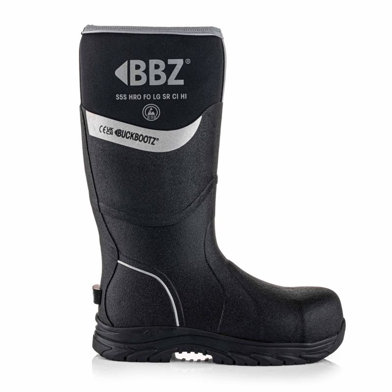 BuckBootz Neopreen Laars BBZ6000 S5 Zwart hoofdfoto