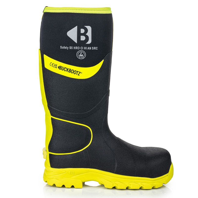 BuckBootz Laars BBZ8000 S5 Zwart/Geel hoofdfoto