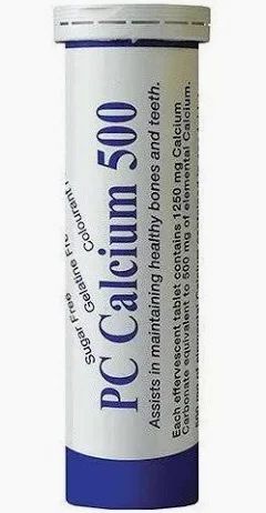 ​PC Calcium 500 Effervescent Tablets