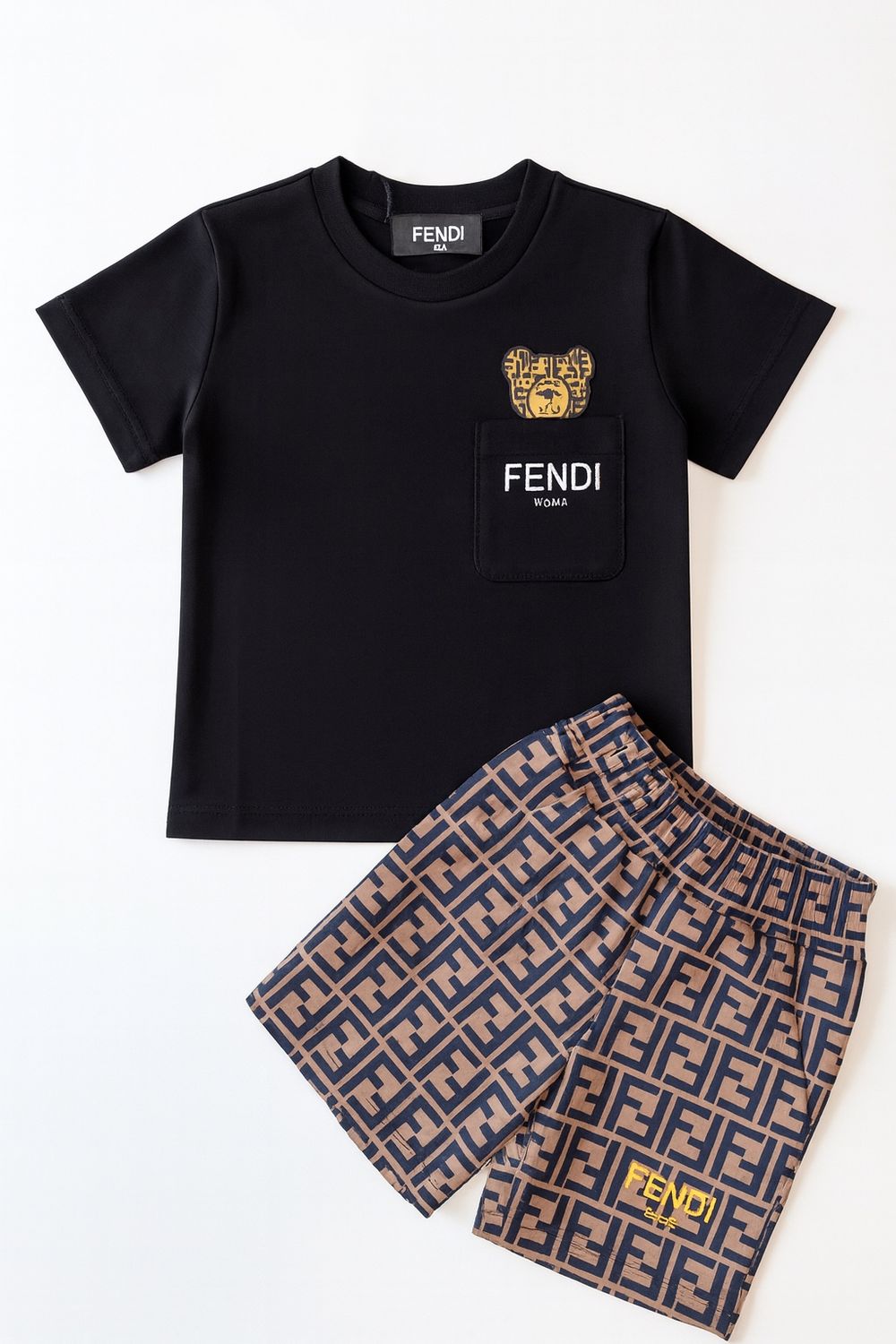 F TODDLER T SHIRT AND SHORTS SET