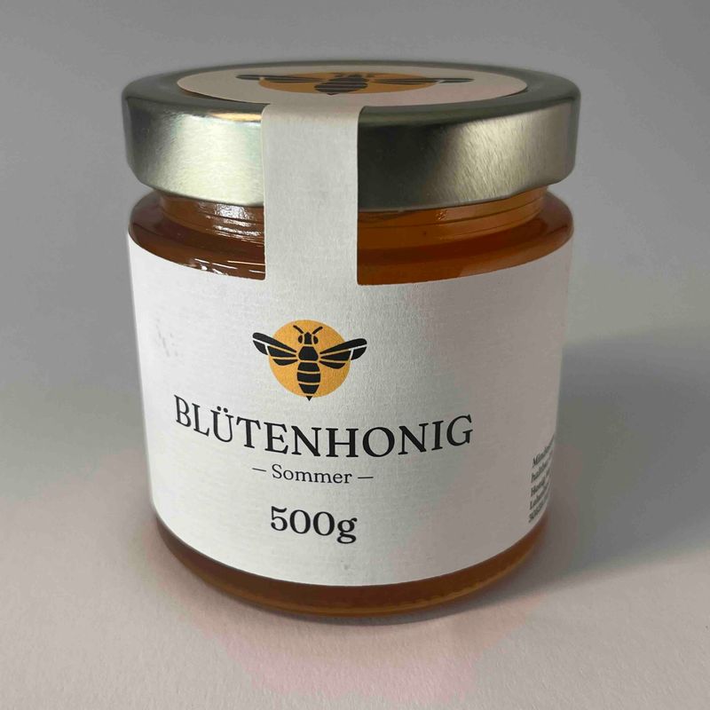 Blütenhonig - 500g - Sommer -Flüssig - Robinien Noten