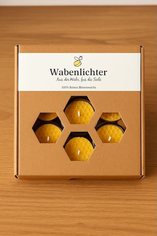 Wabenlichter - 7 Teelichter
