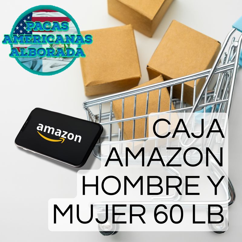 CAJA AMAZON HOMBRE Y MUJER 60 LB