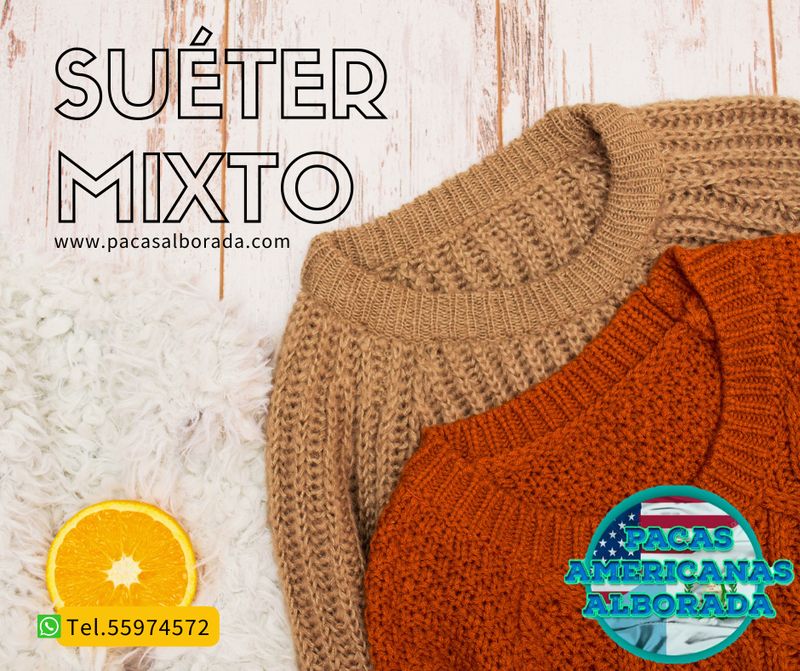 SUETER MIXTO (SWEATER) HOMBRE Y MUJER NUEVO (RETORNO)