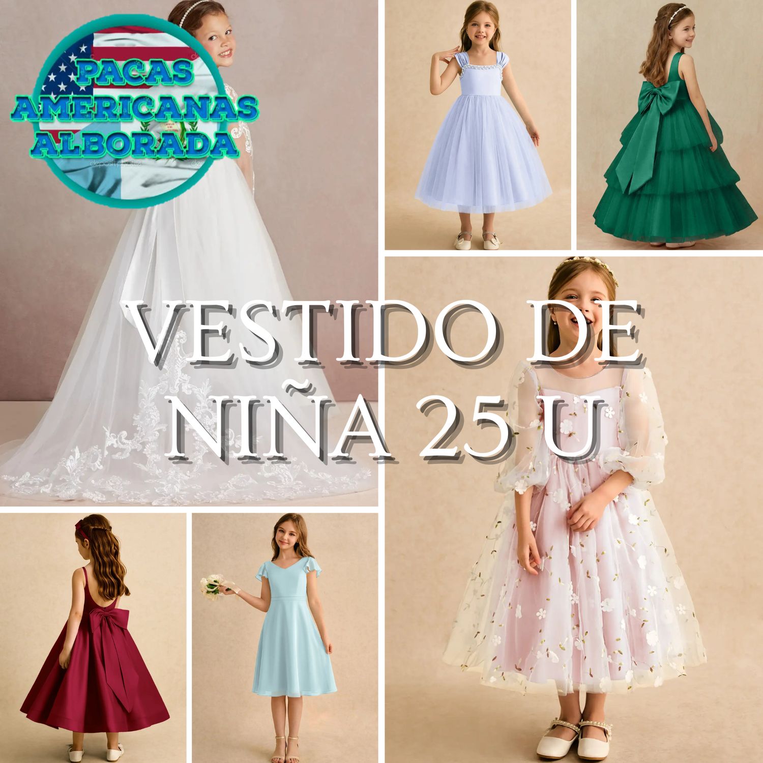 VESTIDO DE NIÑA 25 U