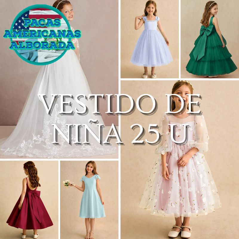 VESTIDO DE NIÑA 25 U