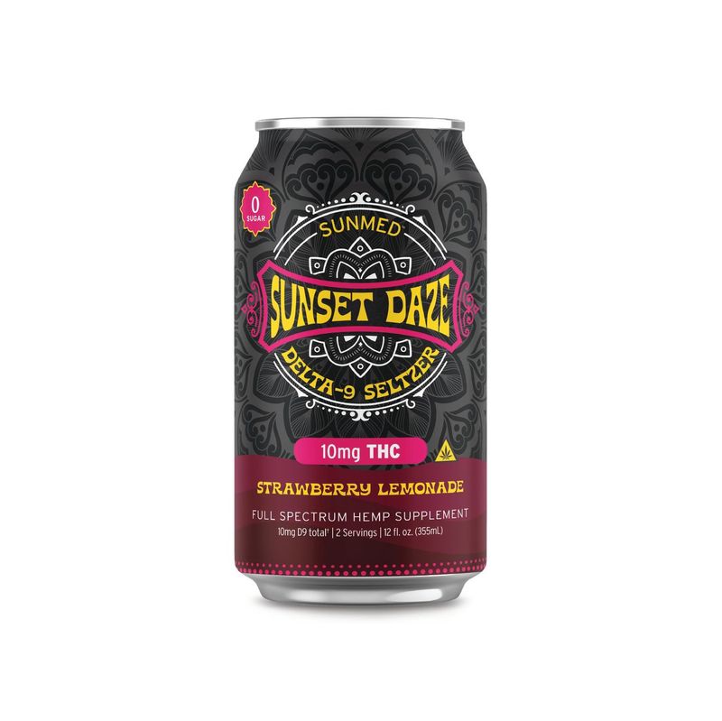 10mg D9 Strawberry Lemonade Seltzer