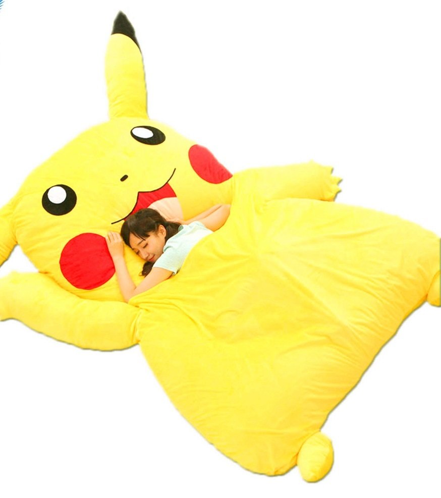 Black Friday Sale Now Pikachu Pokemon Bed 7&#39;2 feet long, 86inches Mattress Giant Bed Memory Foam Free Shipping