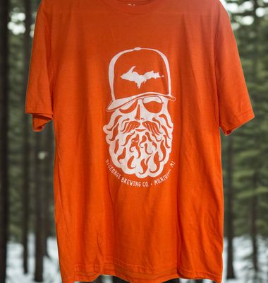 Beardy Tee (Orange)