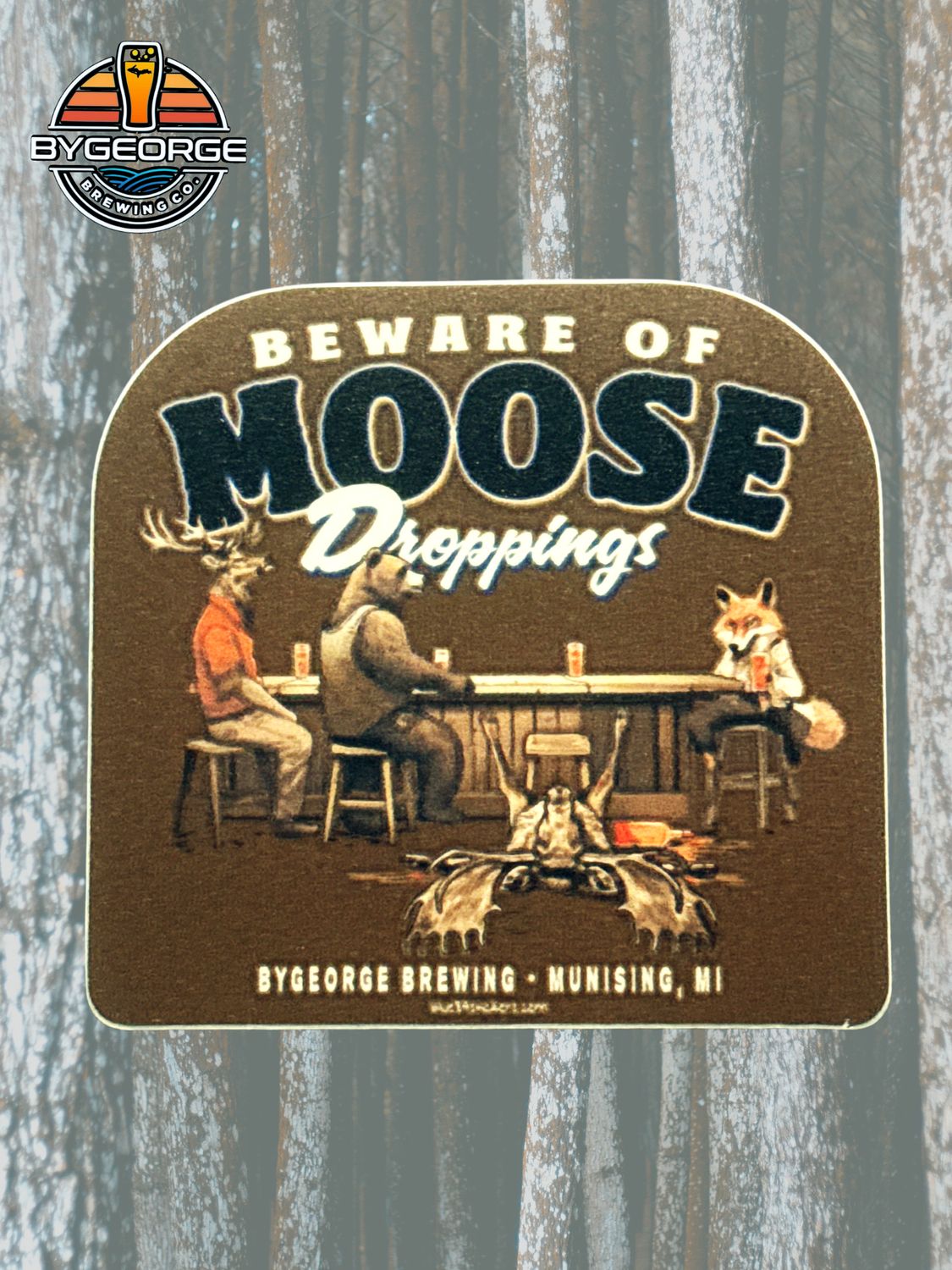 “Beware of Moose Droppings” Sticker