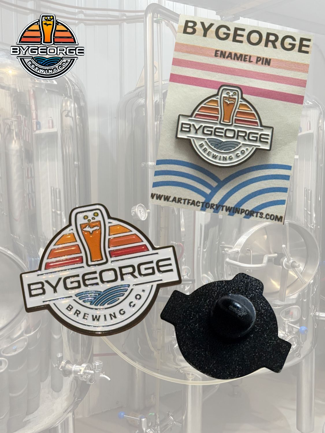 ByGeorge Logo Enamel Pin
