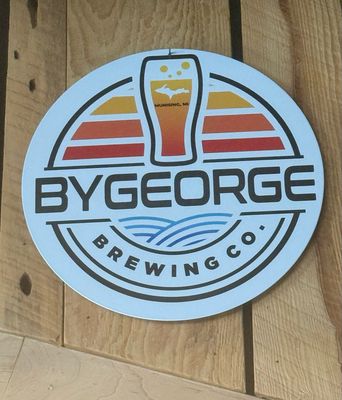ByGeorge Logo Tin Tacker Sign