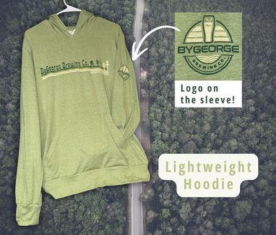 “Hiking with Bigfoot” Light Hoodie