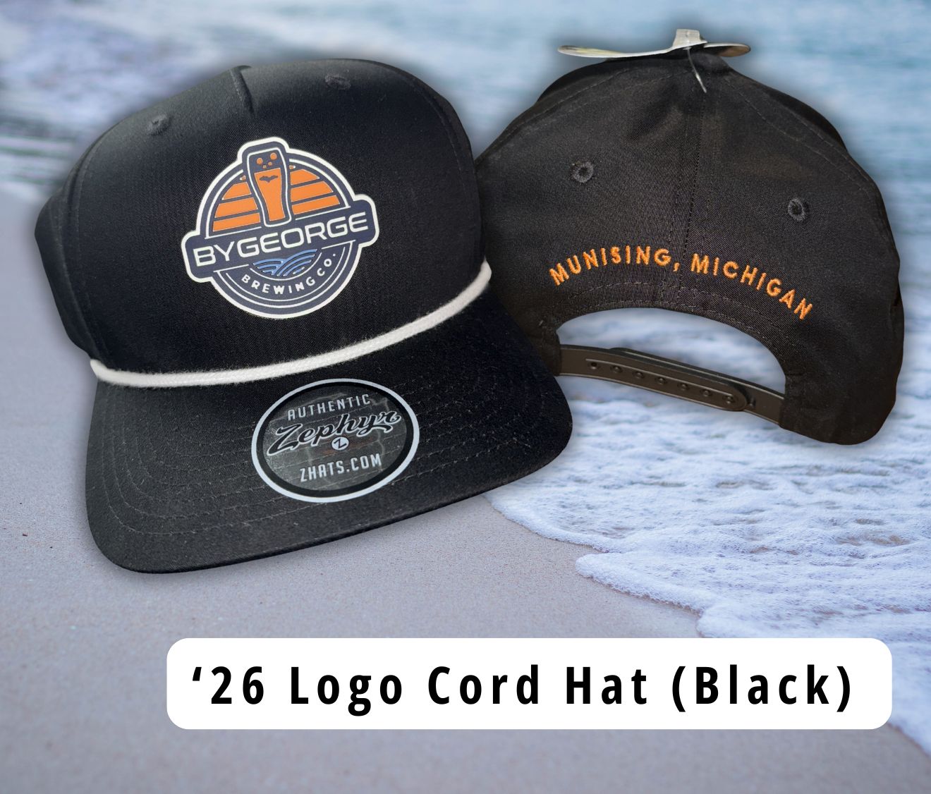 Logo Cord Hat (Black)