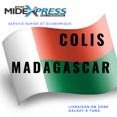Colis Paris (Orly) vers Madagascar
