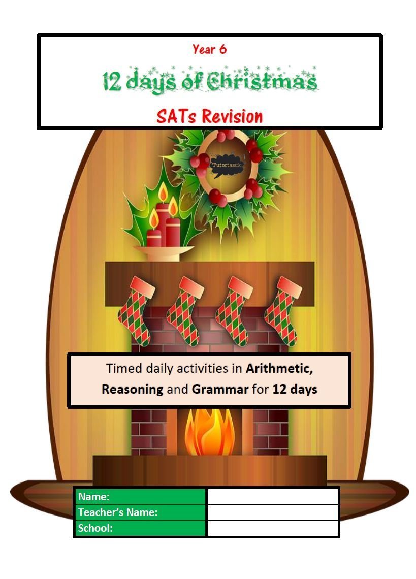 twelve days of christmas y6 sats revision booklet arithmetic