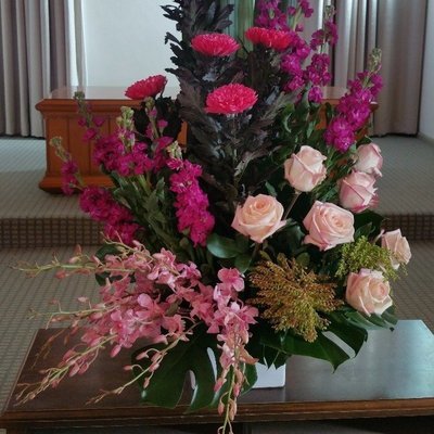 I Love You Mum- All pink arrangement