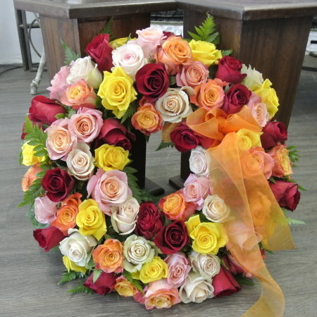 20&quot; Mixed all rose wreath