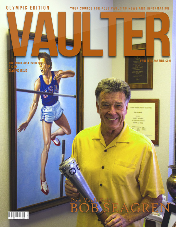 November 2014 olympic Gold Bob Seagren Issue of VAULTER Magazine USPS First Class &quot;ONLY&quot;