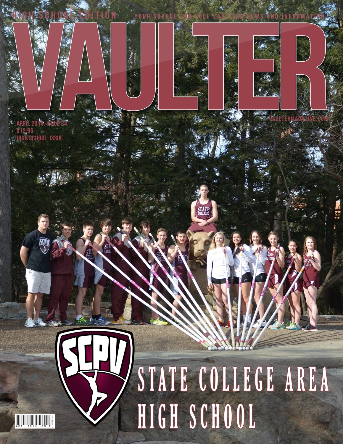 April 2014 State College Area High School Issue of VAULTER Magazine USPS First Class 