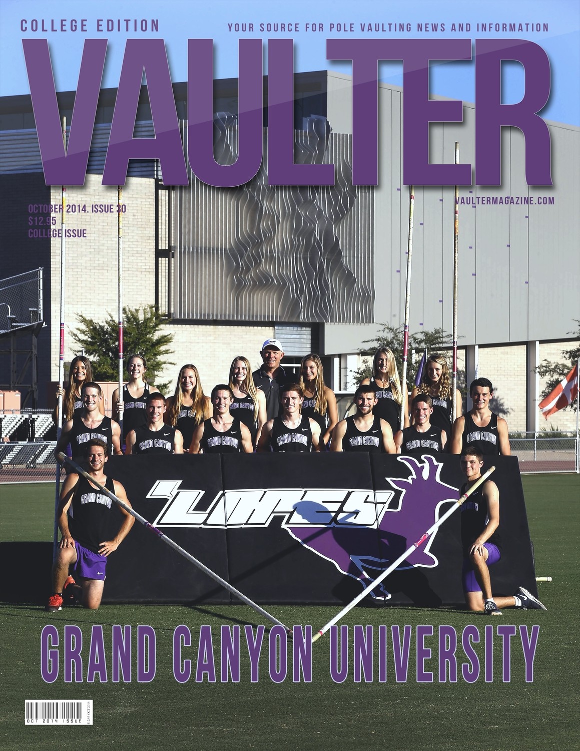 October 2014 Grand Canyon University Issue of VAULTER Magazine USPS First Class 