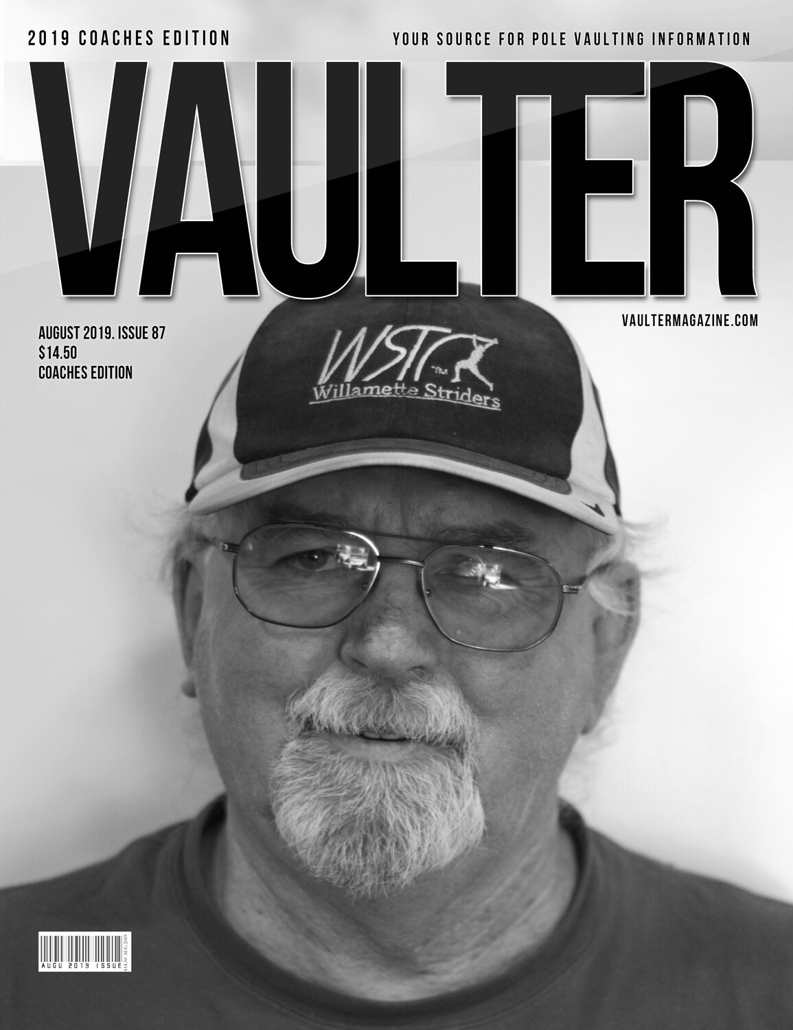 August 2019 Vaulter Magazine Rick Baggett Issue of Vaulter Magazine Cover  - Poster