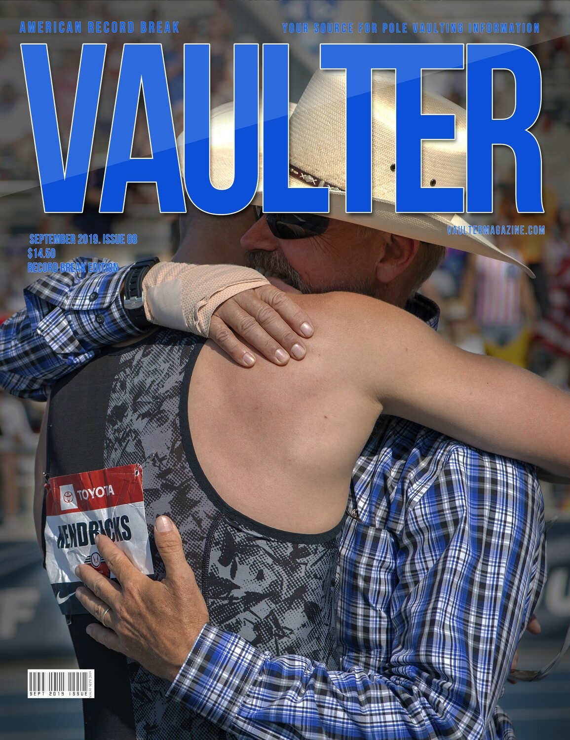 September 2019 Vaulter Magazine Sam Kendricks Issue of Vaulter Magazine Cover  - Poster