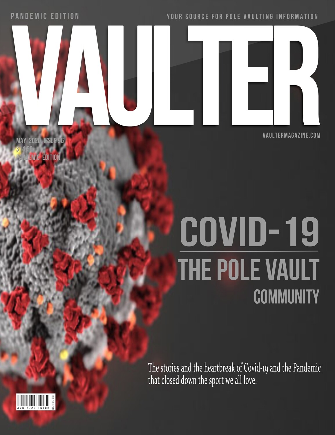 May 2020 Covid - 19 Issue of Vaulter Magazine  U.S. Standard Mail