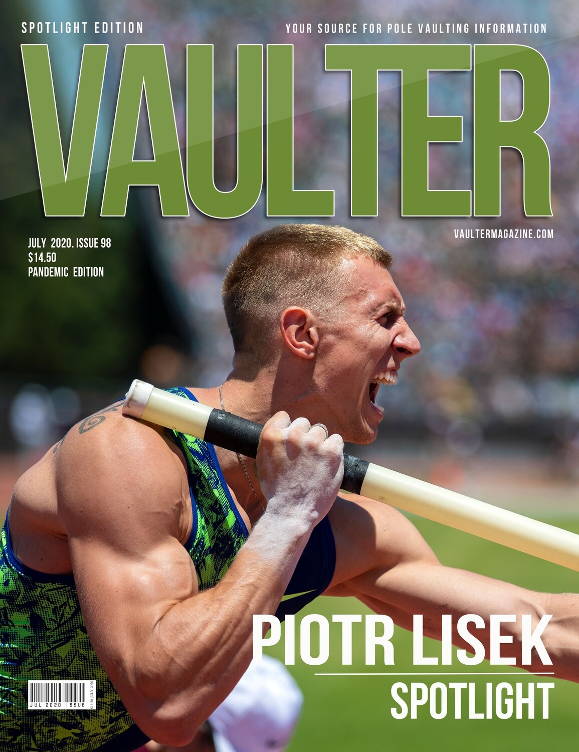 July 2020 Piotr Lisek​ Issue of Vaulter Magazine - Poster