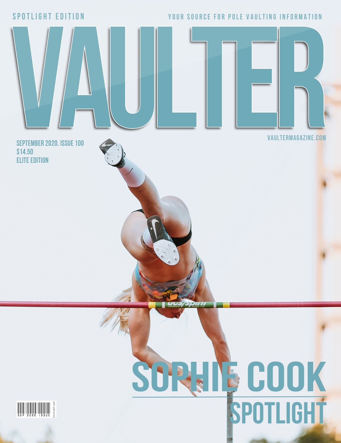 September 2020 Sophie Cook Issue of Vaulter Magazine U.S. Standard Mail