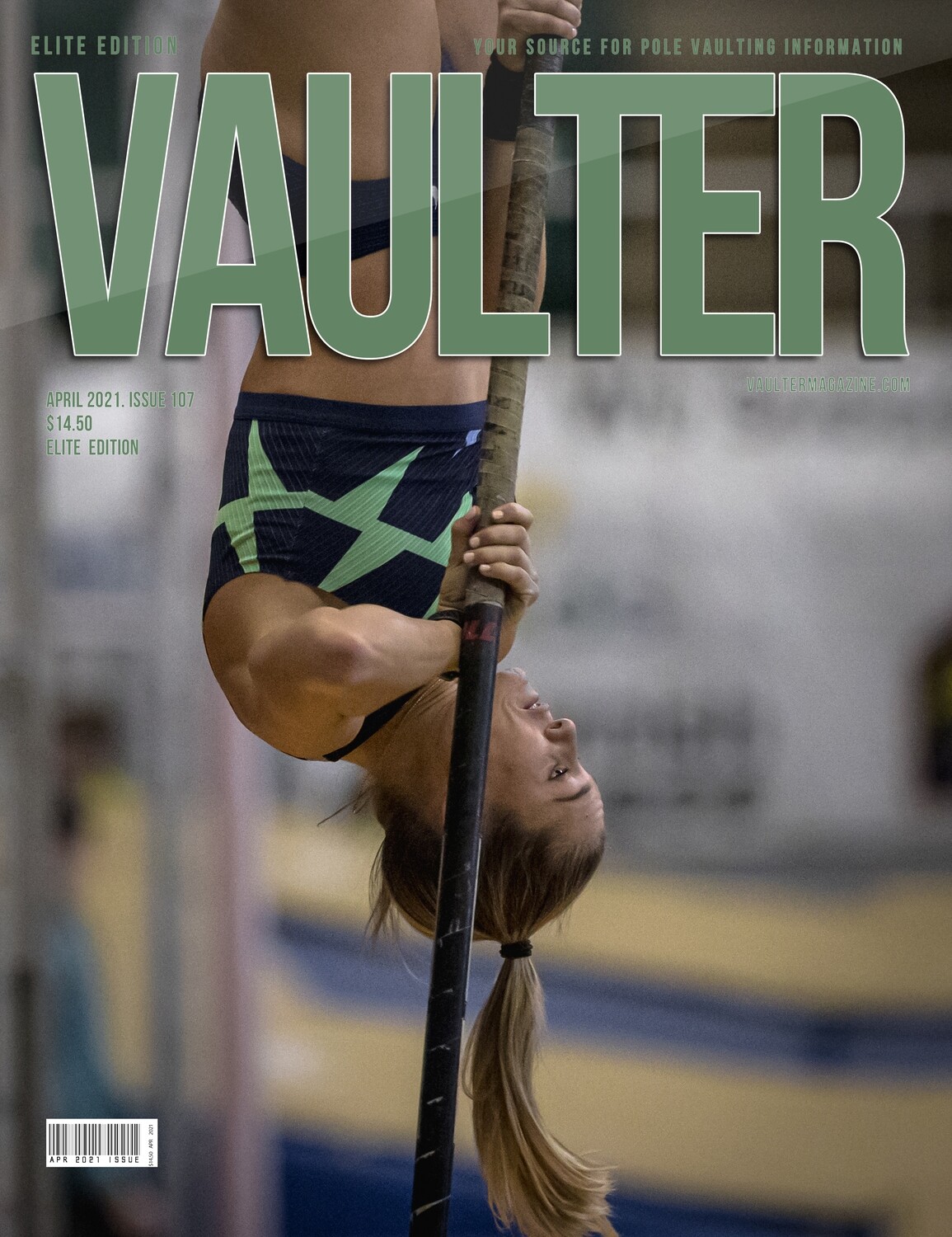 April 2021 Alysha Newman Issue of Vaulter Magazine U.S. Standard Mail