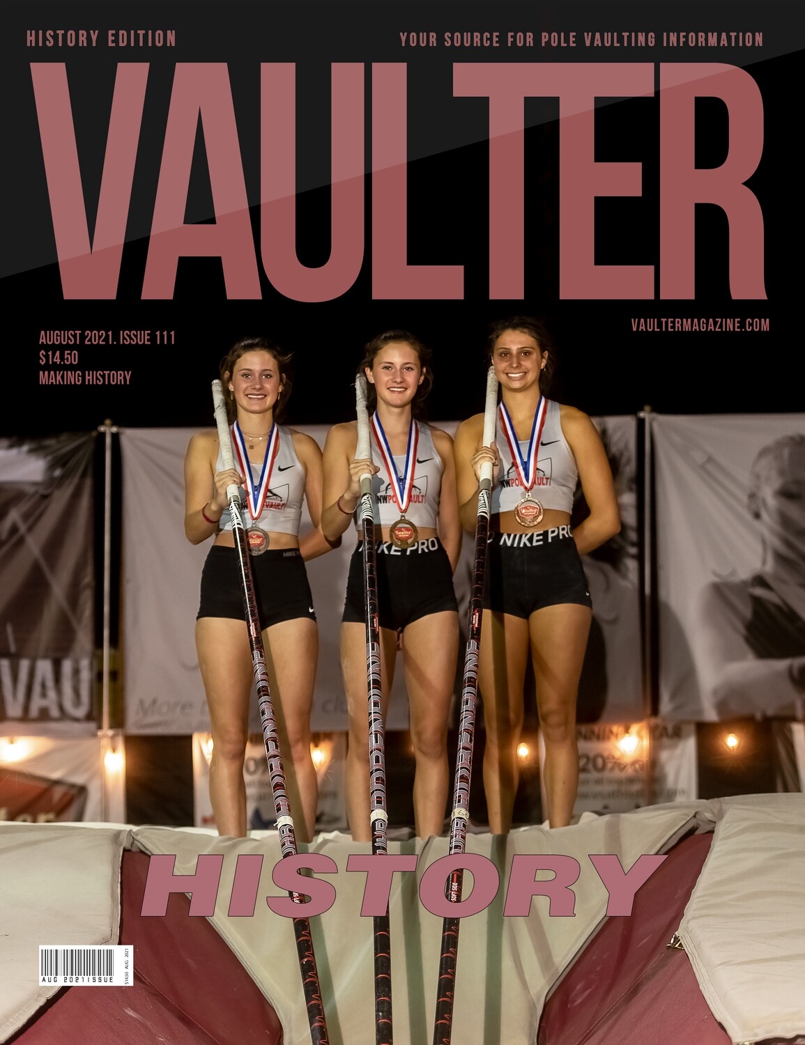August 2021 History Issue of Vaulter Magazine - Poster