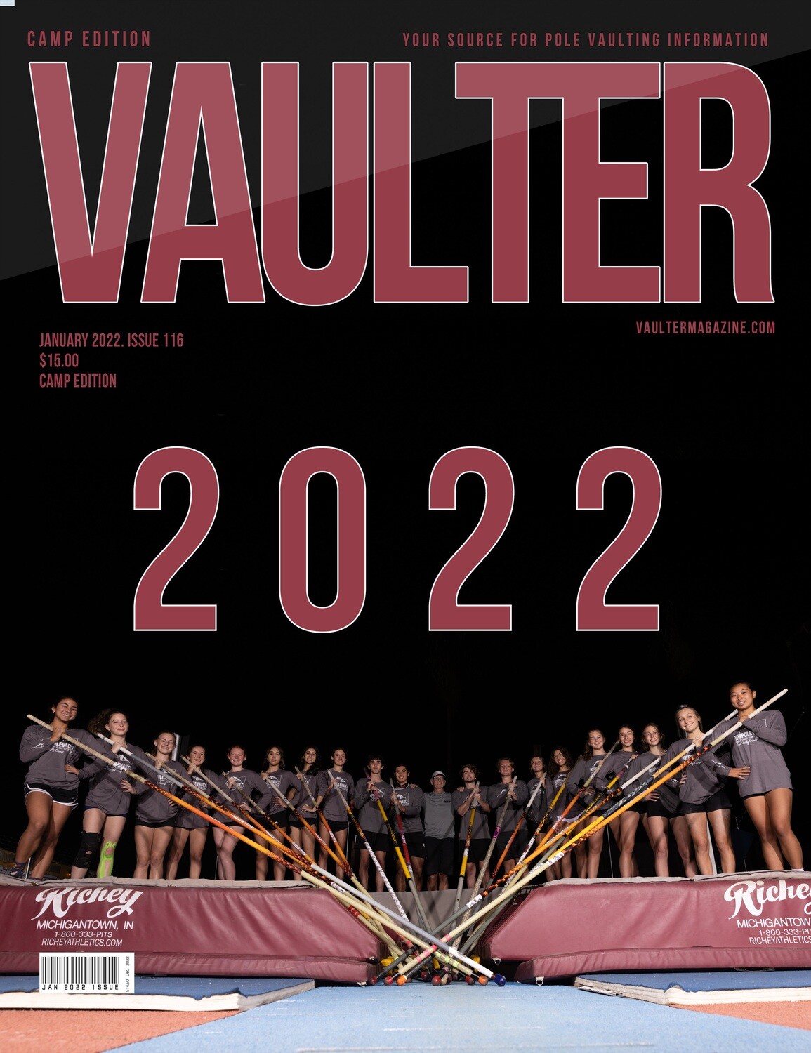January Camp 2022 Issue of Vaulter Magazine U.S. Standard Mail