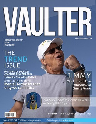 February 2022 Jimmy Gravo Issue of Vaulter Magazine U.S. Standard Mail
