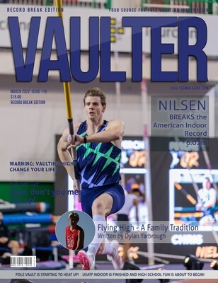March 2022 American record Break Issue of Vaulter Magazine U.S. Standard Mail