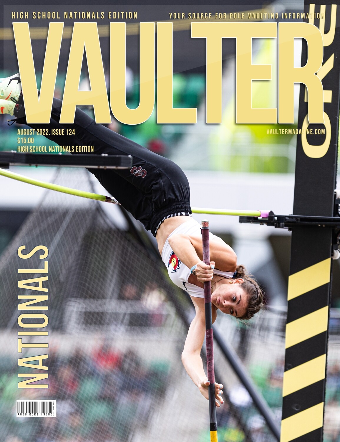 August 2022 High School Nationals Meet Issue of Vaulter Magazine U.S. Standard Mail